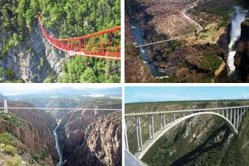 world s top 10 highest places for bungee jumping