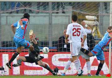 ac milan held 1 1 at catania in serie a