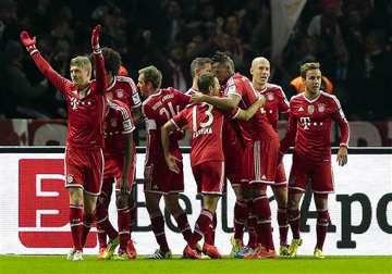 bayern munich wins bundesliga with record 7 games spare.