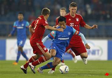 bayern munich crush india 4 0 in baichung bhutia s farewell match