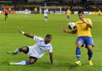 brazil beats gabon 2 0 in friendly