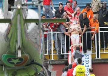 brazilian league match halted because of violence