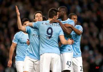 epl manchester city storm to third spot after 3 0 rout against swansea