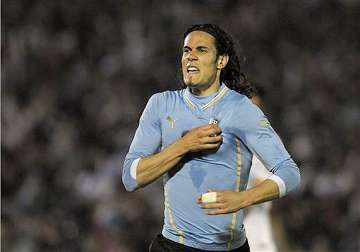 fifa world cup uruguay downs slovenia 2 0 in warm up