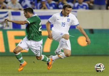 fifa world cup greece edges bolivia 2 1 in warm up