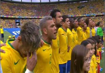 fifa world cup when national anthem made neymar cry