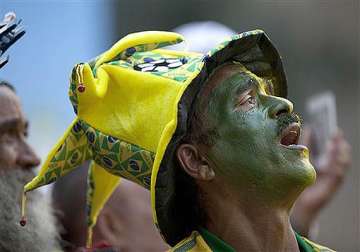 fifa world cup fans putting on a show during national anthems