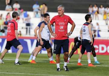 fifa world cup deschamps plays down expectations of a goal fest