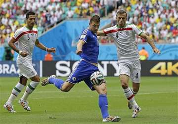fifa world cup bosnia defeat sends iran crashing at world cup