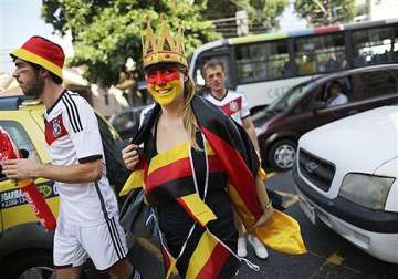 fifa world cup fans start gathering for brazil germany semifinal