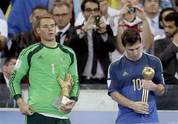 fifa world cup lionel messi wins award as best player