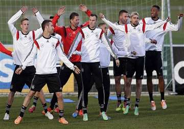 german world cup preparations begin against chile