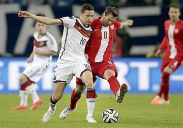 germany and poland draw 0 0 in friendly before world cup