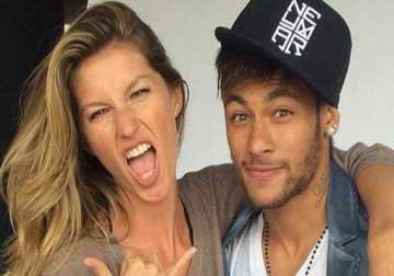 gisele bundchen poses with soccer star neymar on vogue brazil cover ahead of world cup