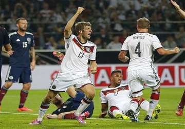 euro 2016 germany beats scotland 2 1 in qualifier