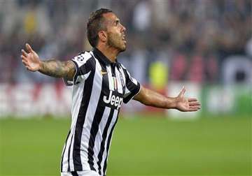 champions league tevez helps juventus beat malmo 2 0