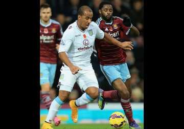 aston villa snatch point in 0 0 draw with west ham