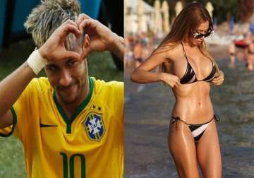 watch neymar s new model girlfriend soraja vucelic in bikini