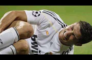 ronaldo out of sevilla match with ankle sprain