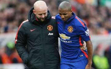 ashley young suffers hamstring injury