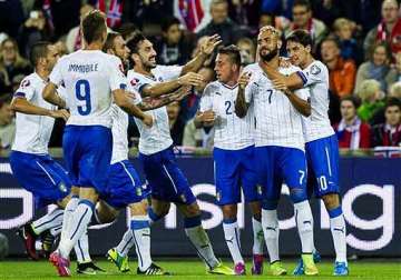 euro 2016 italy beats norway 2 0 in qualifier