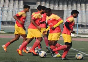 east bengal play i league match before empty stands