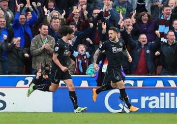 ings double gives burnley 2 1 win at stoke