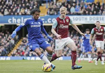 epl leader chelsea held 1 1 by burnley after matic sent off