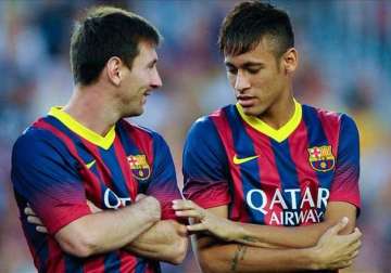 neymar attributes good form to friend messi