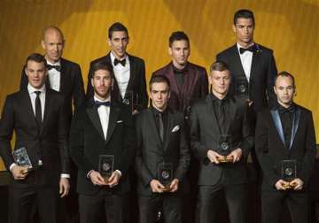 messi neuer ronaldo voted to fifpro world xi lineup