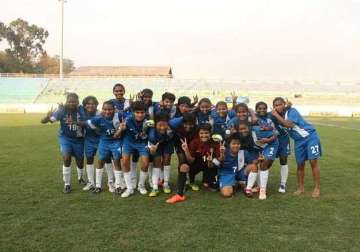 india under 14 girl footballers return from earthquake hit nepal