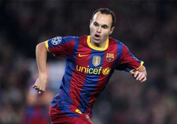 iniesta gives barcelona cup win over 3rd tier team