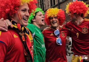 ireland fans in festive spirit before spain clash