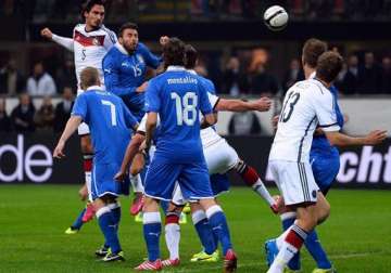 italy draws 1 1 with germany in friendly
