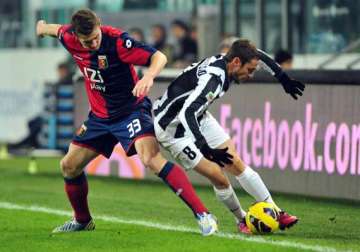 juventus held by genoa in italian serie a