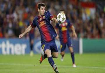 messi earns barcelona a draw at ac milan