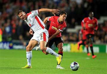 more misery for man united as they are defeated in league cup by mk dons