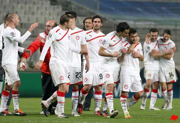 olympiakos downs marseille 1 0 in champions league