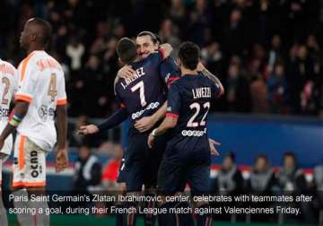 psg beats valenciennes 3 0 in french league
