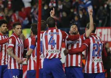 spanish league atletico goes top for 1st time since 96