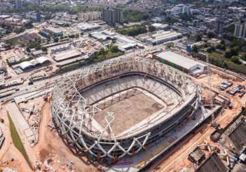 strike threatens to delay the reconstuction of curitiba world cup stadium