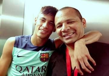 striker neymar defends father