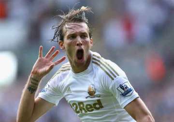 swansea to be without forward michu for 6 weeks