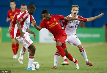 toronto holds liverpool to 1 1 draw in friendly