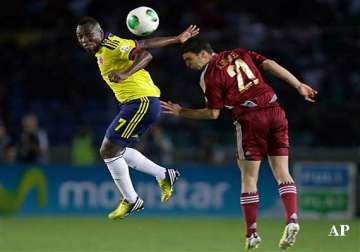 venezuela beats colombia 1 0 in wcup qualifying