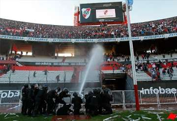violence riots break out as river plate relegated