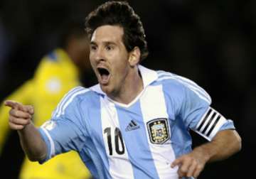 world cup qualifier messi double keeps argentina on top