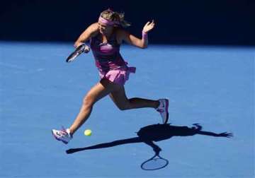 australian open azarenka wozniacki advance