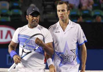 australian open no 2 seeds paes stepanek knocked out