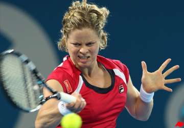 clijsters reaches semis at brisbane international